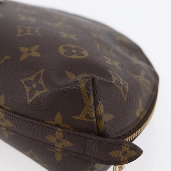 LOUIS VUITTON Monogram Trousse Demi Ronde Cosmetic Pouch M47520 LV Auth BA7198 - Picture 4 of 16